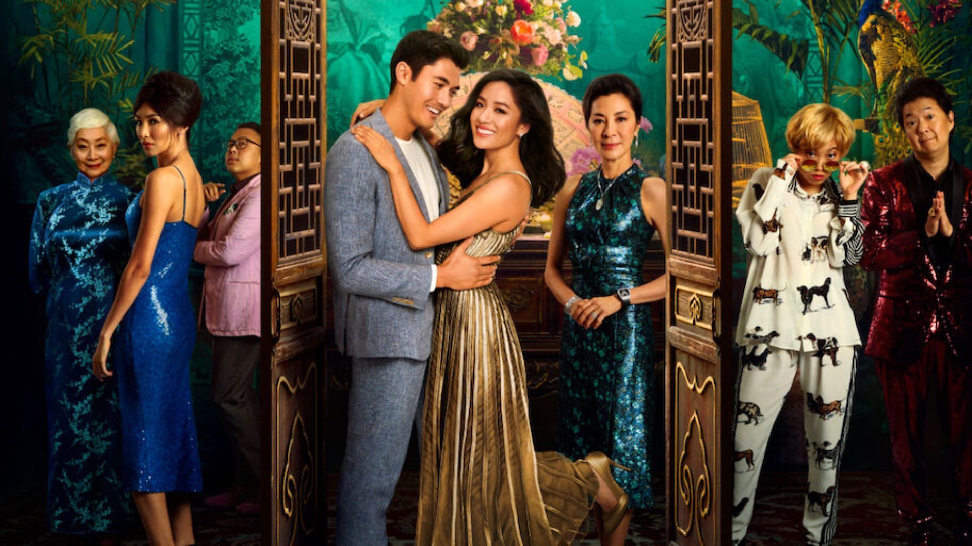 The cast of Crazy Rich Asians (Image via Netflix)